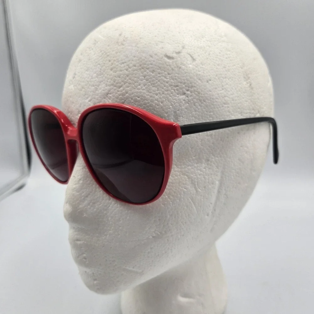 Y2K‎ LUXOTTICA AVANT-GARDE Red Black 1374 Sunglasses Eyeglass Frames Only ITALY